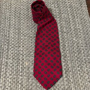 Robert Talbott Burgundy and Black Dot Tie